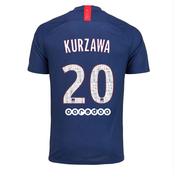 Camiseta Paris Saint Germain NO.20 Kurzawa 1ª Kit 2019 2020 Azul